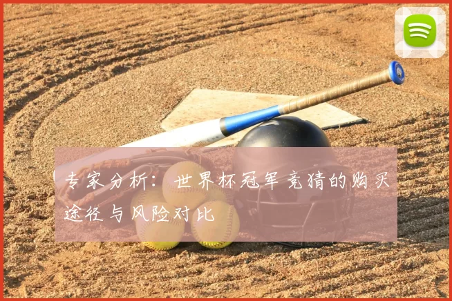 专家分析:世界杯冠军竞猜的购买途径与风险对比